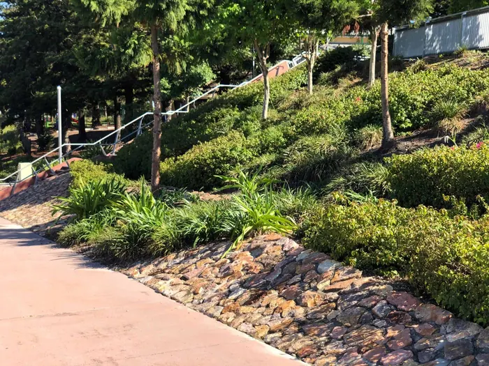 Hand-placed rock pitching by All Stone & Pave